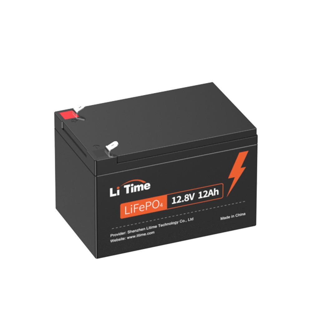 LiTime 12V 12Ah Deep Cycle LiFePO4 Lithium Batterie