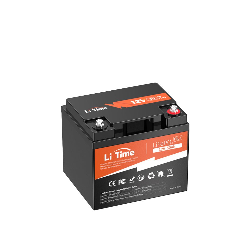 LiTime 12V 50Ah Deep Cycle Lithium Batterie für Marine, Wohnmobile
