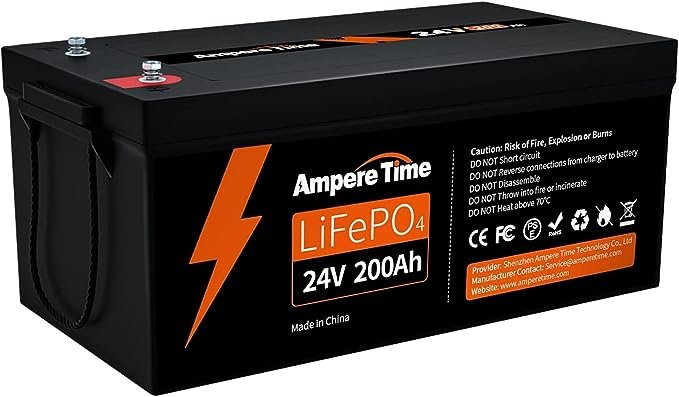 LiTime LiFePO4 24V 200Ah Group 8D Deep Cycle Lithium Batterie