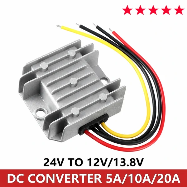 DC 24V A 12V 13.8V 5A 10A 15A 20A DC Convertidor de potencia reductor 24 Volt a 12 VOLT Regulador Buck Transformador de voltaje