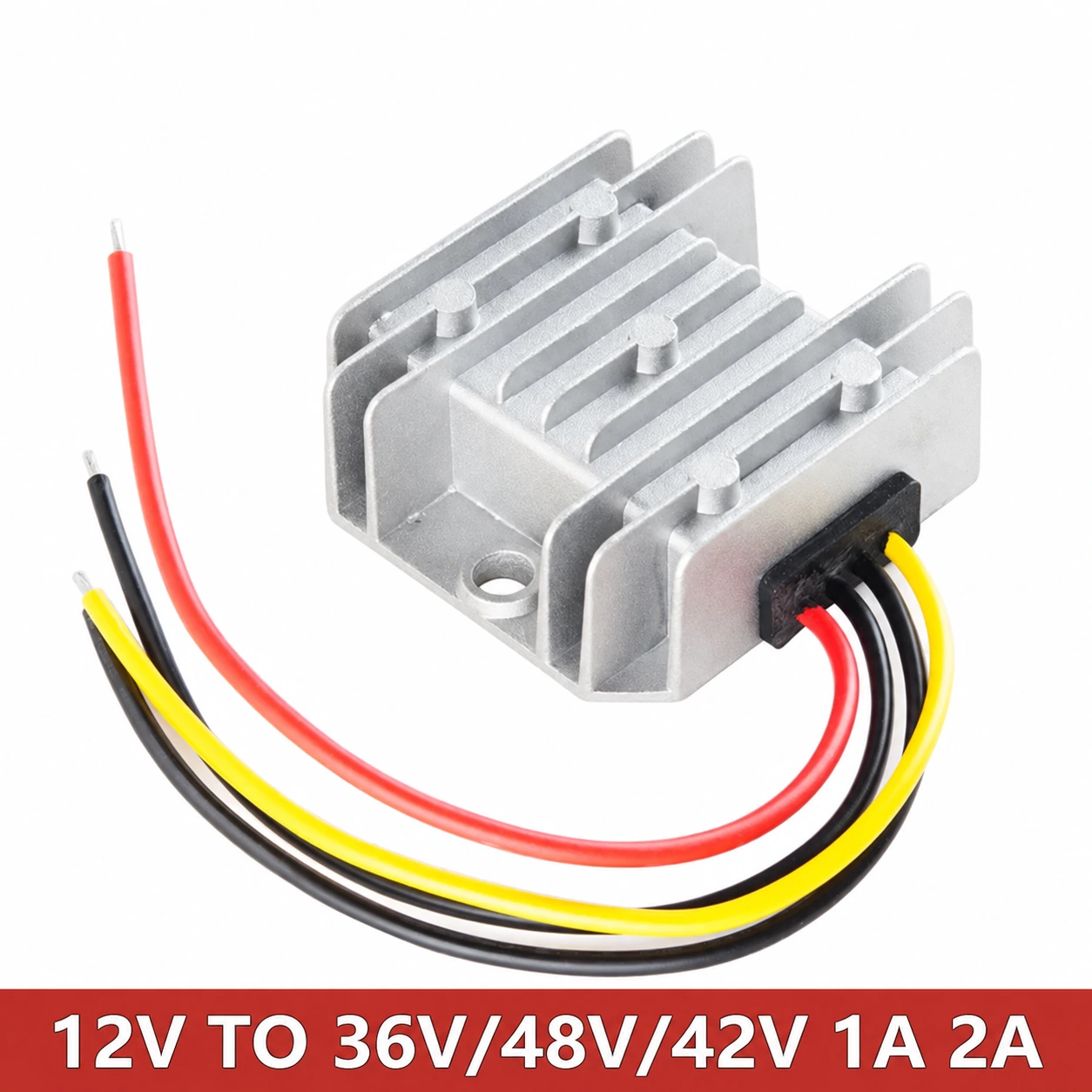 DC 12V to 42V/36V/48V Power Converter 1A 2A Auto Boost Regulator Step-Up Voltage Supply Module Transformer for Car Boat