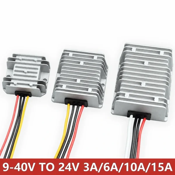 DC 9-40V bis DC 24V 2A 3A 6A 10A 15A 20A 30A 40A Boost Buck Converter Spannungsstabilisator Regler Auto Netzteil Transformator