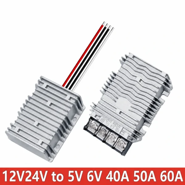 12V 19V 24V à 5V 6V 40A 50A 60A convertisseur abaisseur 12 Volt à 5 Volt Buck alimentation pour ordinateur portable de voiture de haute qualité CE ROHS