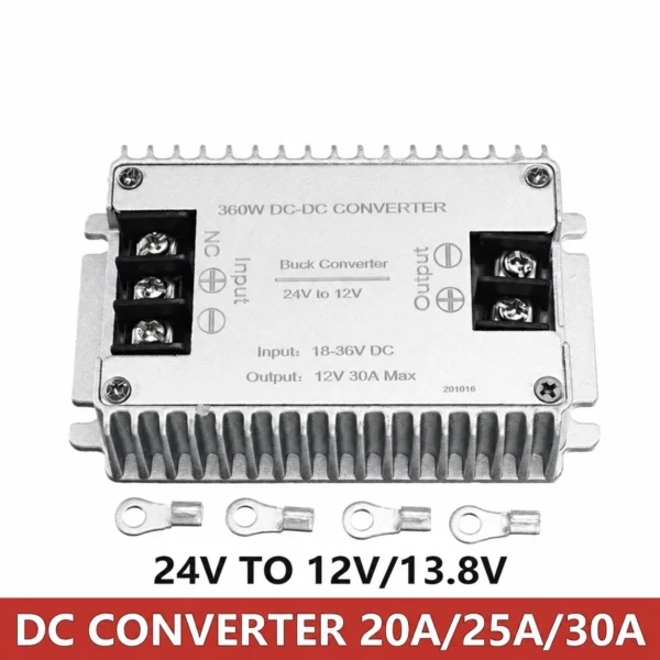 DC 24V bis DC 12V 20A 25A 30A 360W Abwärtswandler Spannungsregler Reduzierer Leistungswandler Mini-Modultransformator