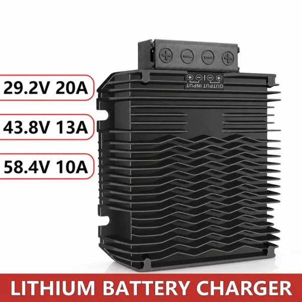Wasserdicht 24V 36V 48V Lifepo4 Lithium Batterie Ladegerät Booster DC 12V zu DC 29.2V 43.8V 58.4V RV Marine Boot Dual Batterie System