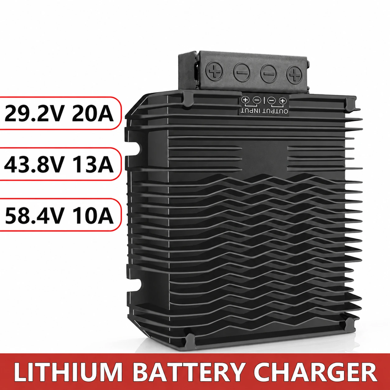 Waterproof 24V 36V 48V Lifepo4 Lithium Battery Charger Booster DC 12V to DC 29.2V 43.8V 58.4V RV Marine Boat Dual Battery System