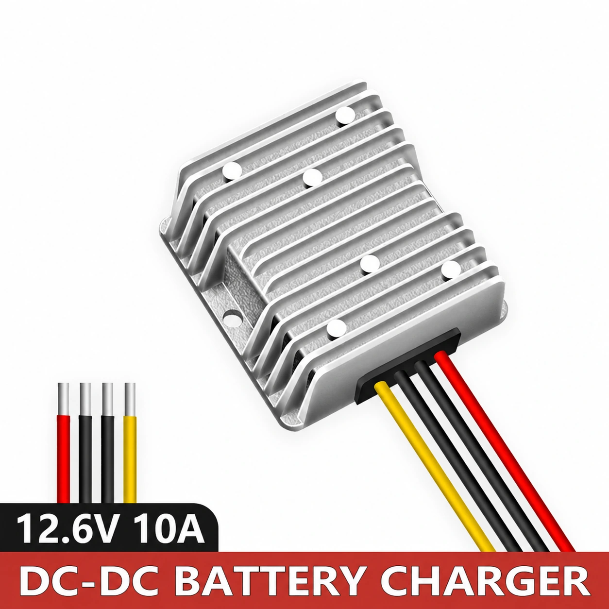 DC 8-36V a DC 12.6V 13.8V 14.5V 16.8V 10A Convertidor de refuerzo automático Buck Cargador de batería inteligente para coche RV para sistema de batería dual