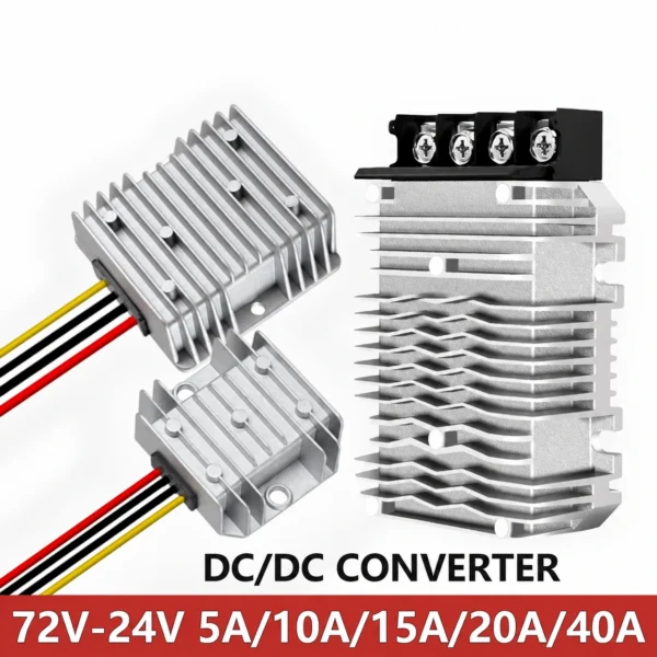 DC 30-90V 36V 48V 56V 60V 72V bis 24V 5A 10A 15A 20A 40A DC Abwärtsspannungs-Abwärtswandler-Regler 72 Volt-zu-24 Volt-Modul