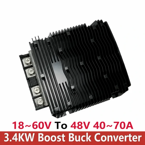 2KW 3.4KW Sortie 48V Convertisseur haute puissance 24V 36V 48V 60V DC à 48V 70A DC DC Onduleur Boost Transformateur de puissance Buck avec RS485