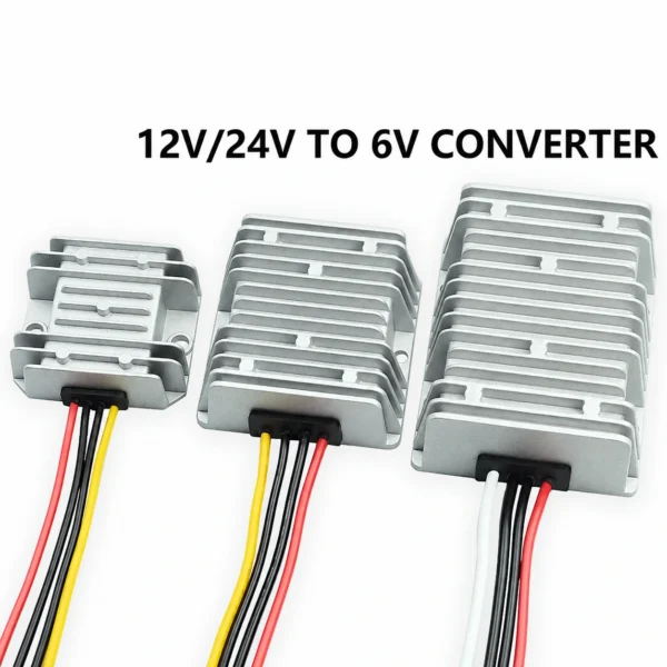 DC 12V/24V para DC 6V 10A 15A 20A 25A 40A Regulador conversor abaixador 12 Volt para 6 Fonte de alimentação do módulo Volt Buck para brinquedos automotivos