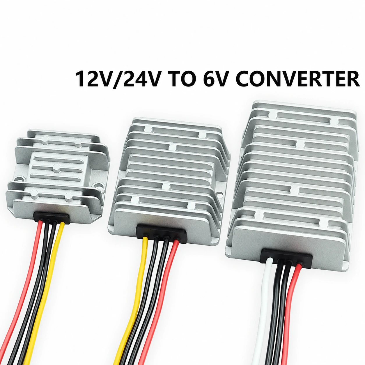 DC 12V/24V a DC 6V 10A 15A 20A 25A 40A Regulador convertidor reductor 12 Volt a 6 Volt Fuente de alimentación del módulo Buck para juguetes para automóviles