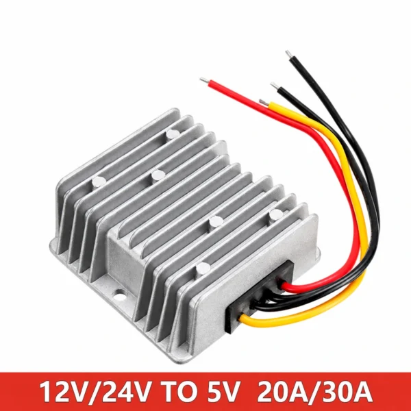 Waterproof DC 12V/24V to 5V 20A 30A Step Down Converter Regulator 150W Car LED Power Supply Voltage Reducer for Trucks Vehicles