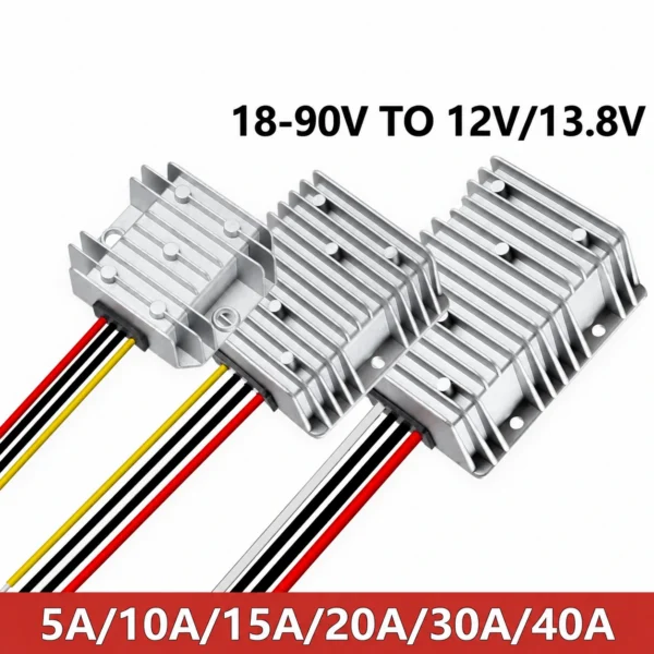 18V-90V 24V 48V 60V 72V à 12V 13.8V 5A 10A 15A 20A 30A DC-DC convertisseur abaisseur Module Buck réducteur de tension pour voitures