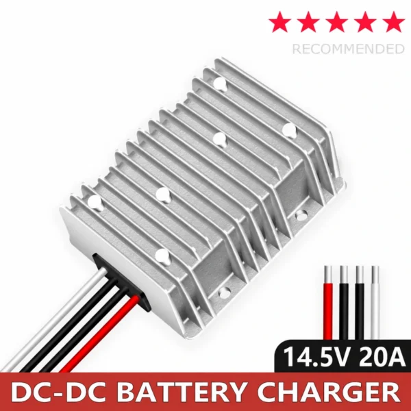 Boost-Buck-Ladegerät 8-36V bis 12.6V 3.8V 14.6V 16.8V 20A DC bis DC AGM Lithium-Batterieladegerät für Auto-Boot-Doppelbatteriesystem