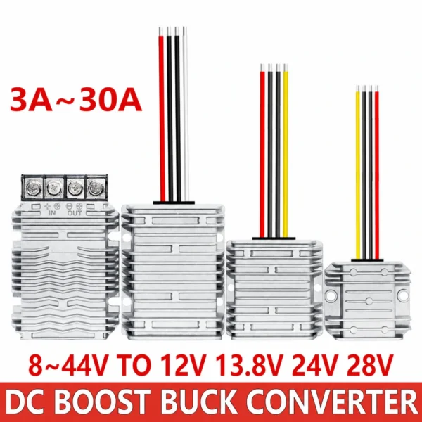 Convertitore buck boost 12V 24V 36V a 12V 13.8V 19V 24V 28V Alimentatore step-up-down 3A 5A 6A 010A 20A 30A Stabilizzatore regolatore